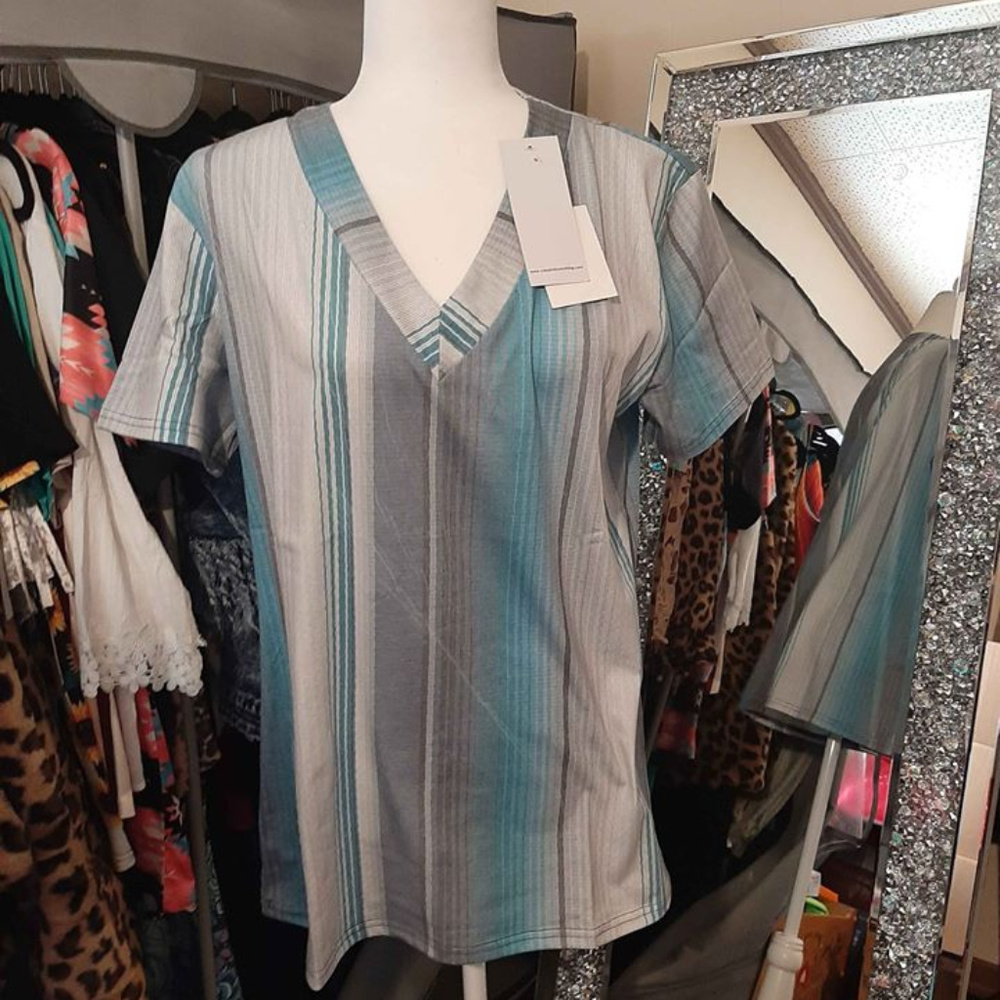 Grey Serape Top